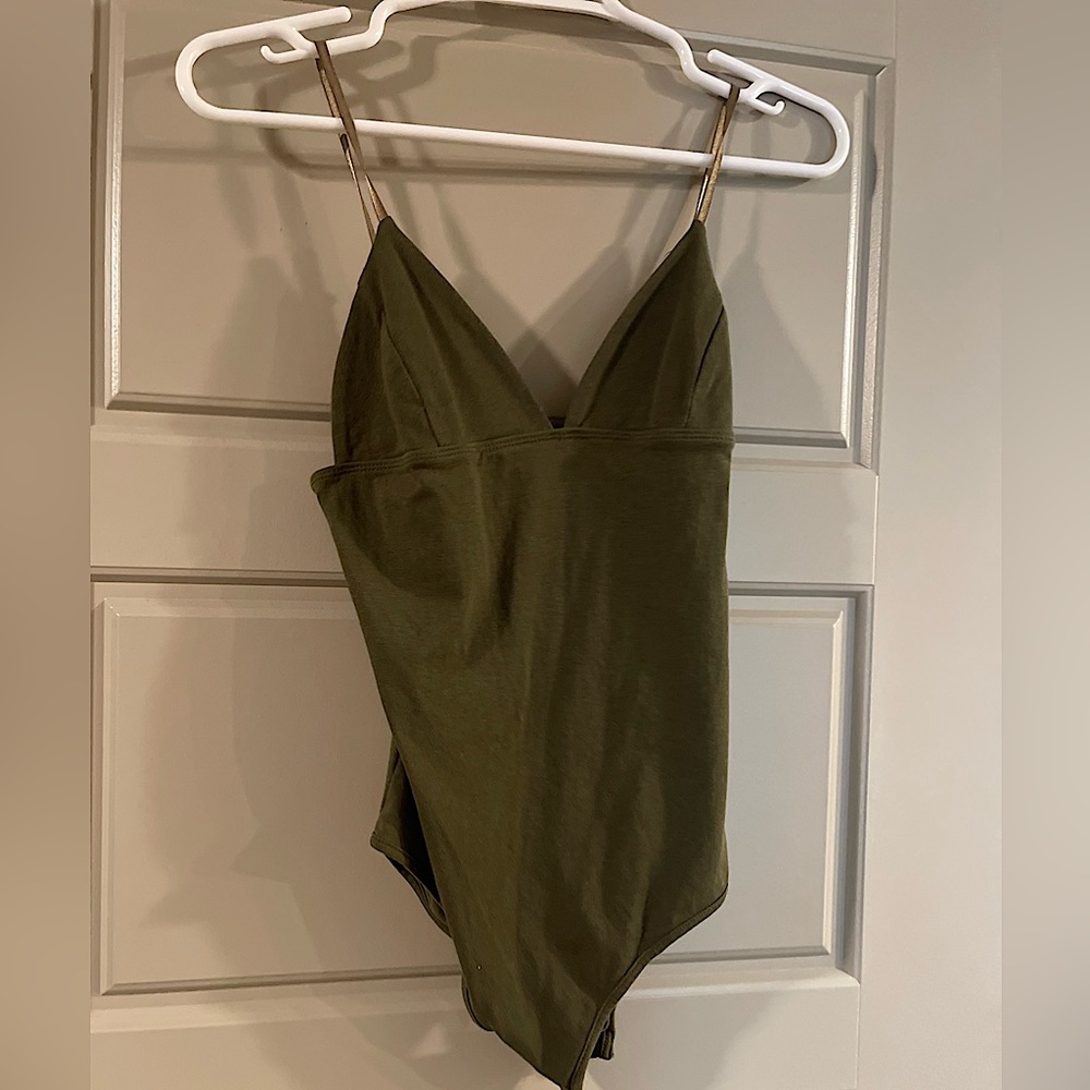Dark green bodysuit!